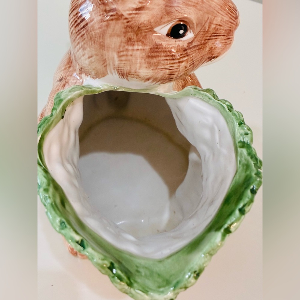 OCI Bunny Rabbit Carrot Pitcher 1.25 QT Easter Spring Ceramic Omnibus Style
VTG - Picture 4 of 7